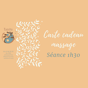 Carte cadeau massage – 1h30